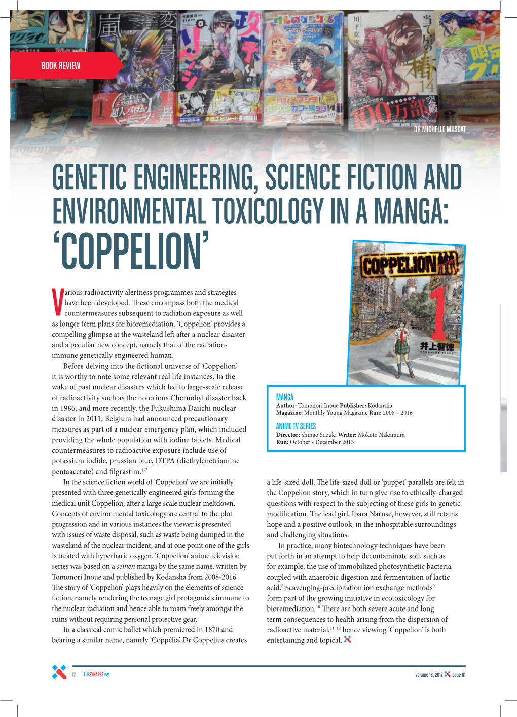 Genetic Engineering, Science Fiction and Environmental Toxicology in a Manga: ‘Coppelion’