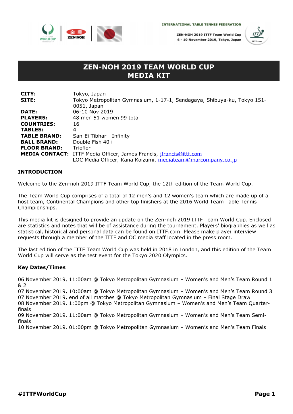 Zen-Noh 2019 Team World Cup Media Kit