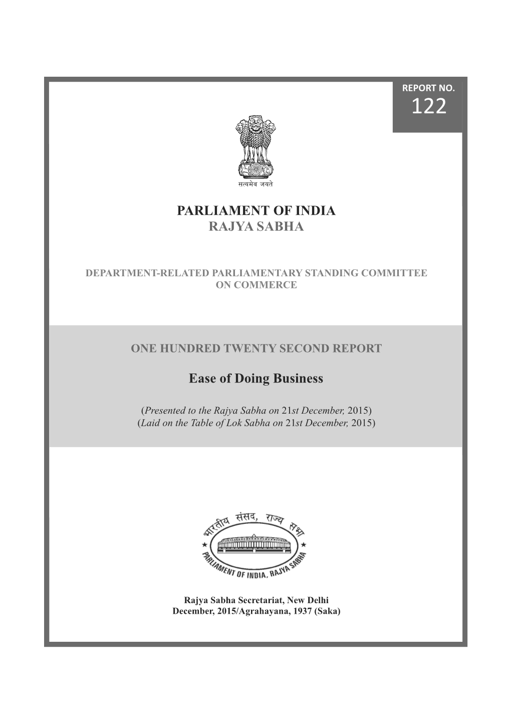 Parliament of India Department-Related