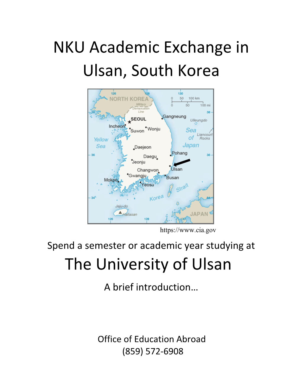 NKU Academic Exchange in Ulsan, South Korea