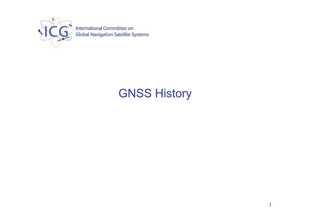 GNSS History