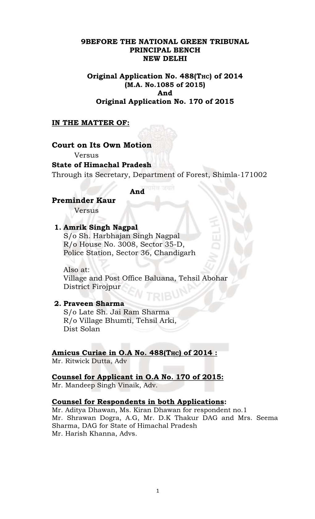 Deforestation Shimla NGT Judgement.Pdf