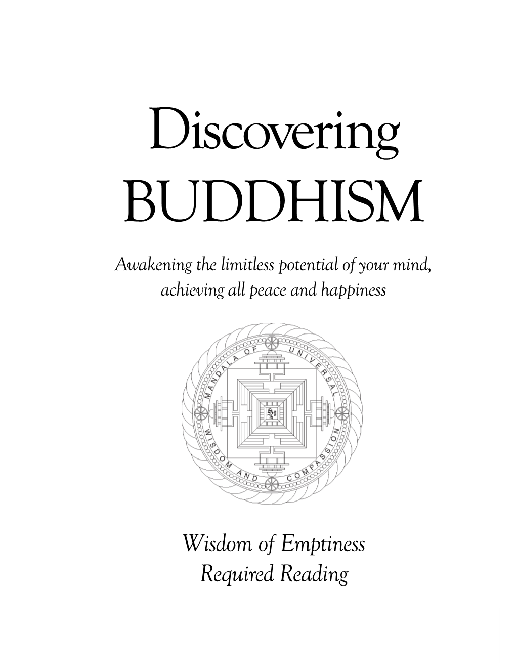 Wisdom of Emptiness Required Reading