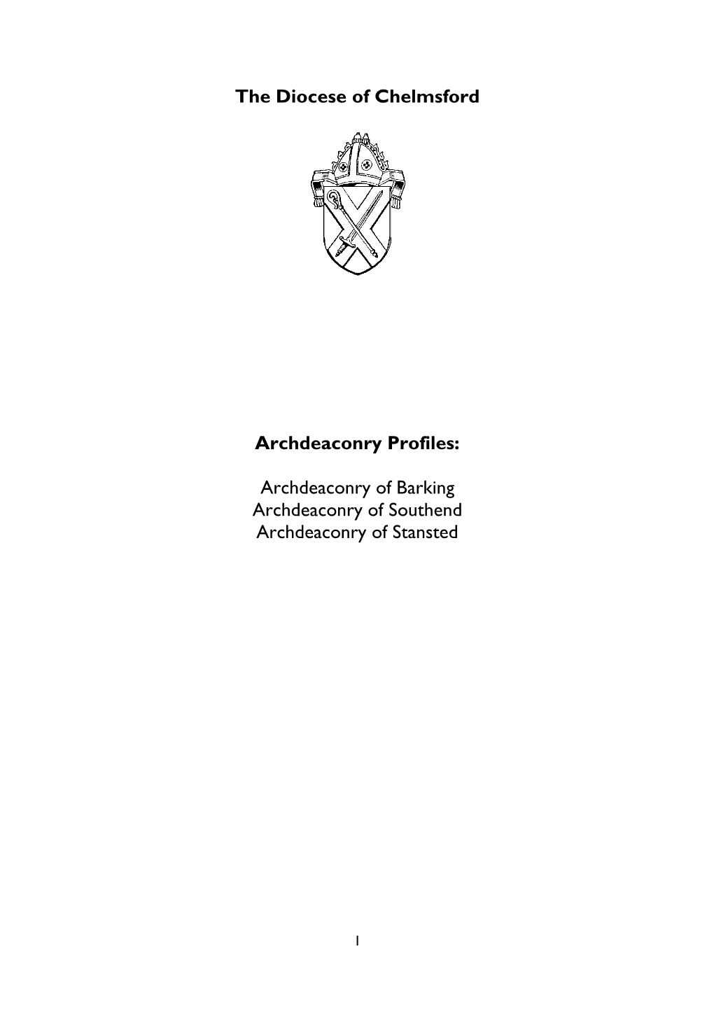The Diocese of Chelmsford Archdeaconry Profiles