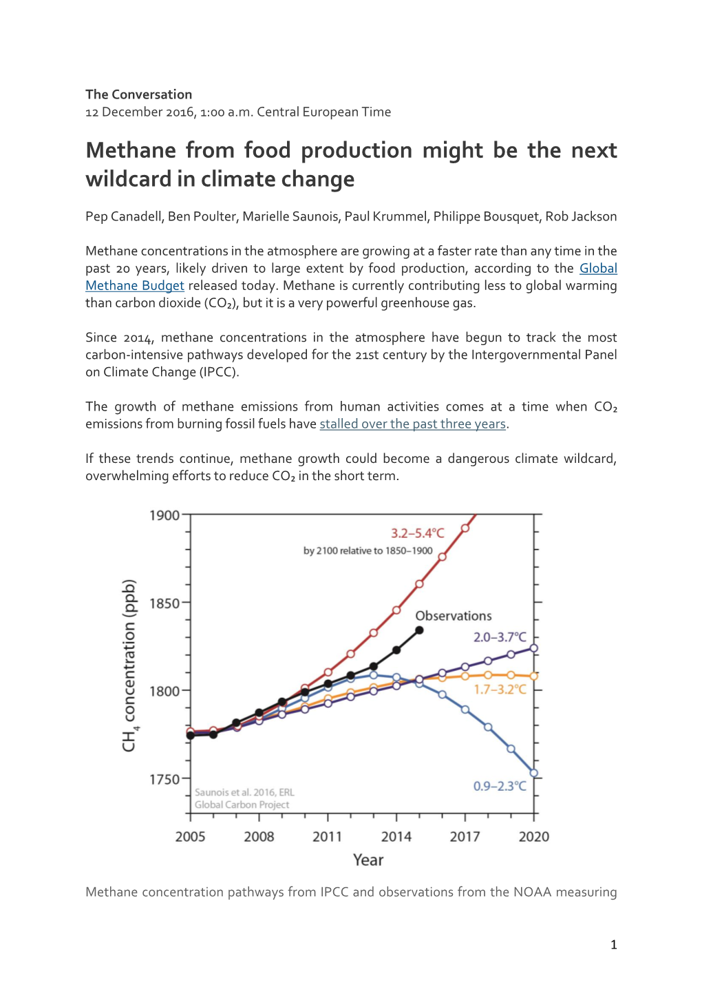 Methane from Food Production Might Be the Next Wildcard in Climate Change