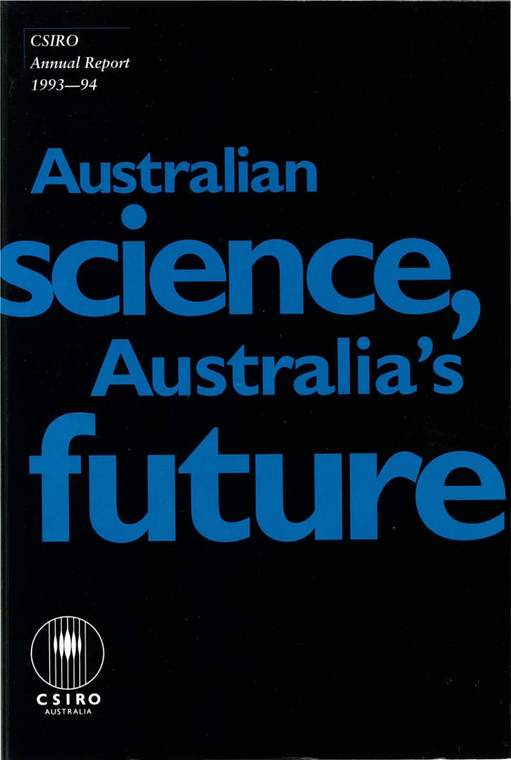 CSIRO Annual Report 1993 – 1994