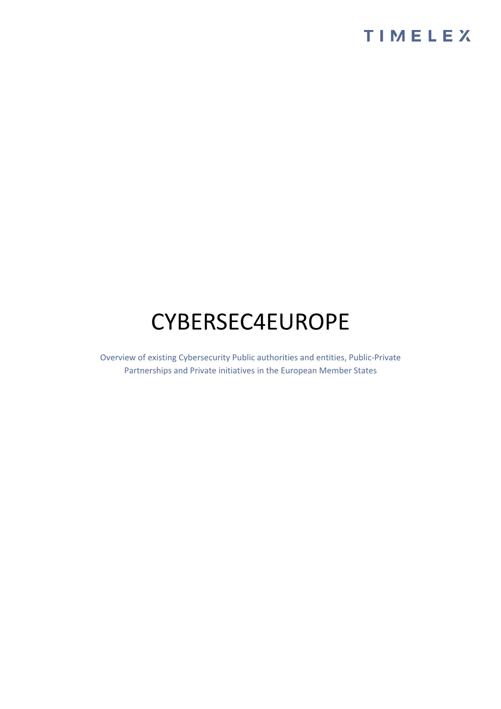 Cybersec4europe