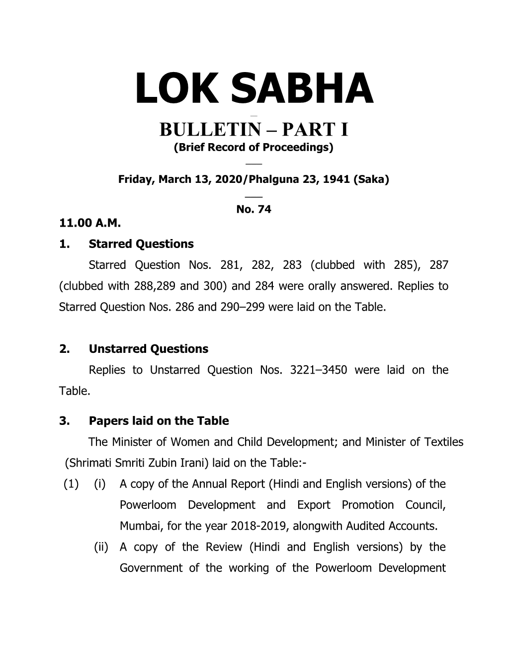 Lok Sabha Secretariat