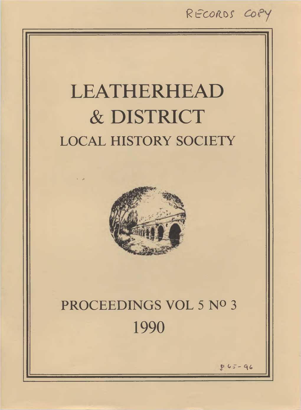 Leatherhead & District Local History Society Archive