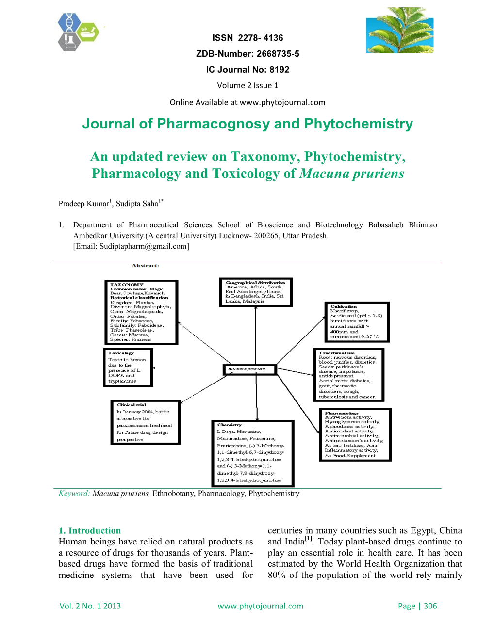 Journal of Pharmacognosy and Phytochemistry