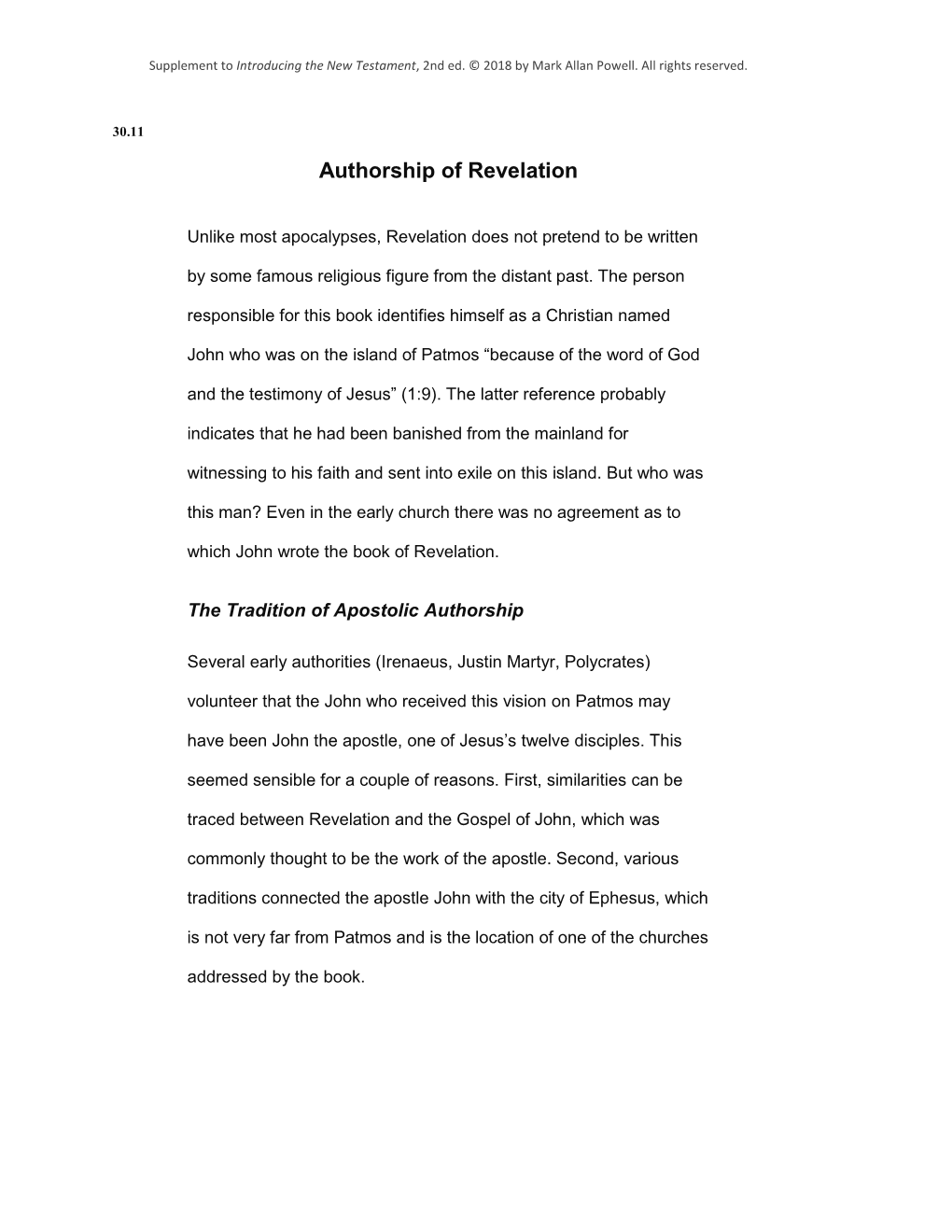 Authorship of Revelation