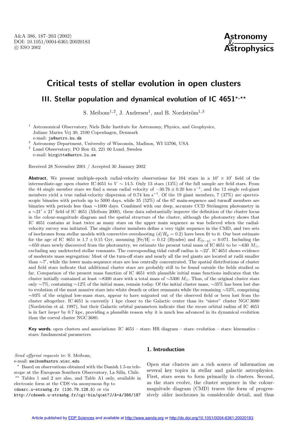 Critical Tests of Stellar Evolution in Open Clusters