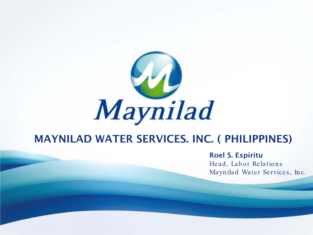 Maynilad Water Services. Inc. ( Philippines)