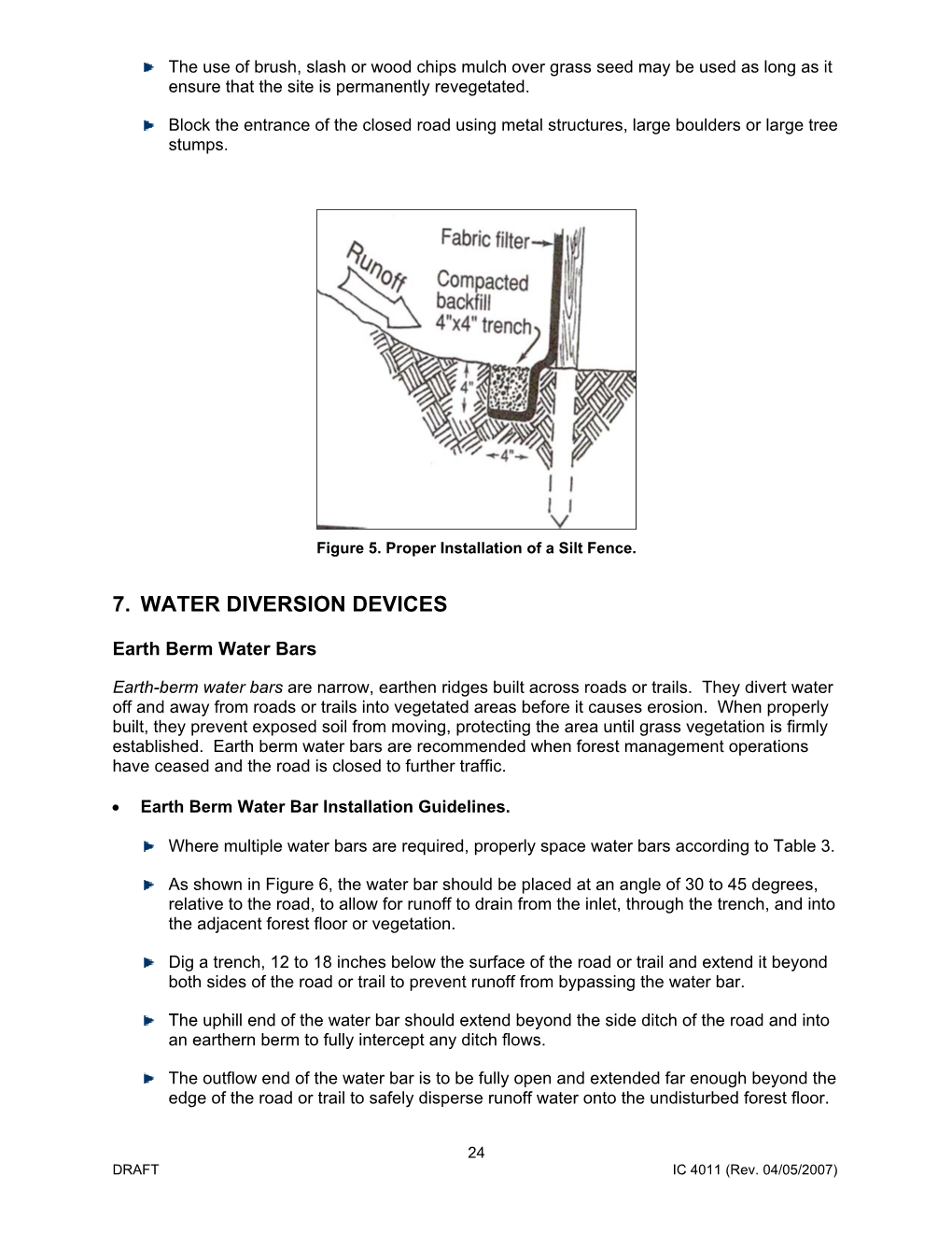 7. Water Diversion Devices