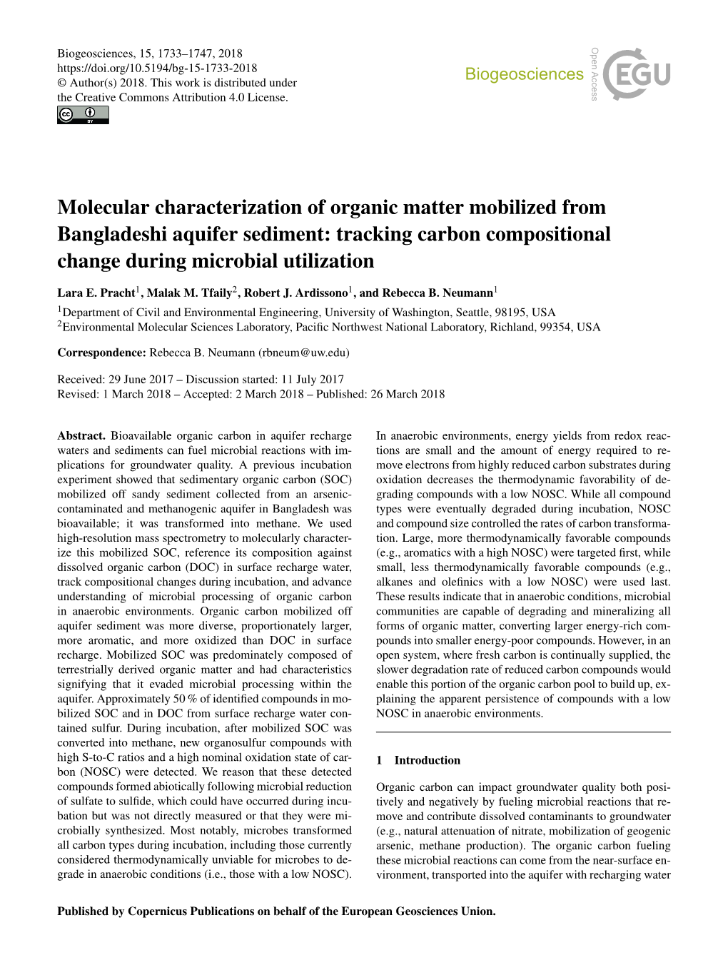 Article Is Available Online Standing That Under the Correct Conditions, Microbes Can Pro- At