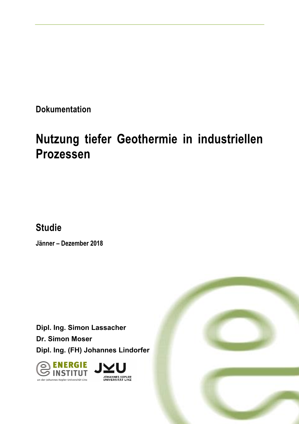 Nutzung Tiefer Geothermie in Industriellen Prozessen