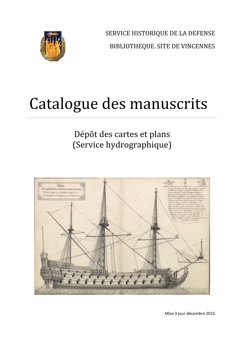 Catalogue Des Manuscrits