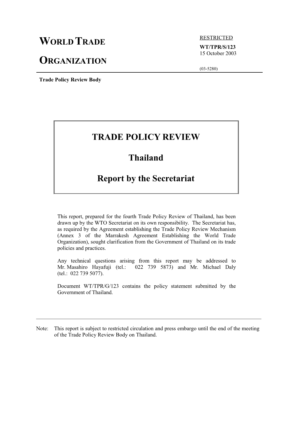 (2) Trade and Foreign Investment Regime Vii