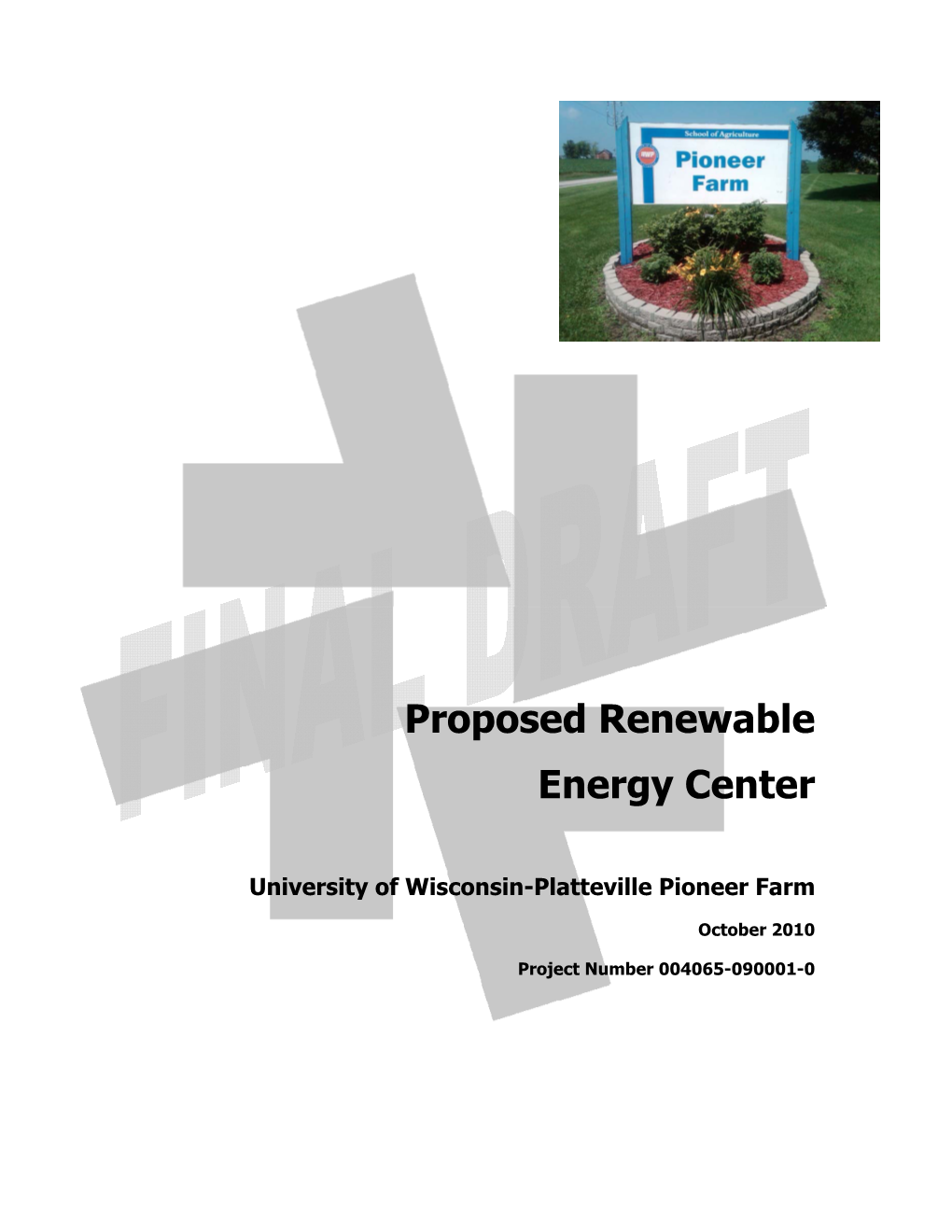 Proposed Renewable Energy Center