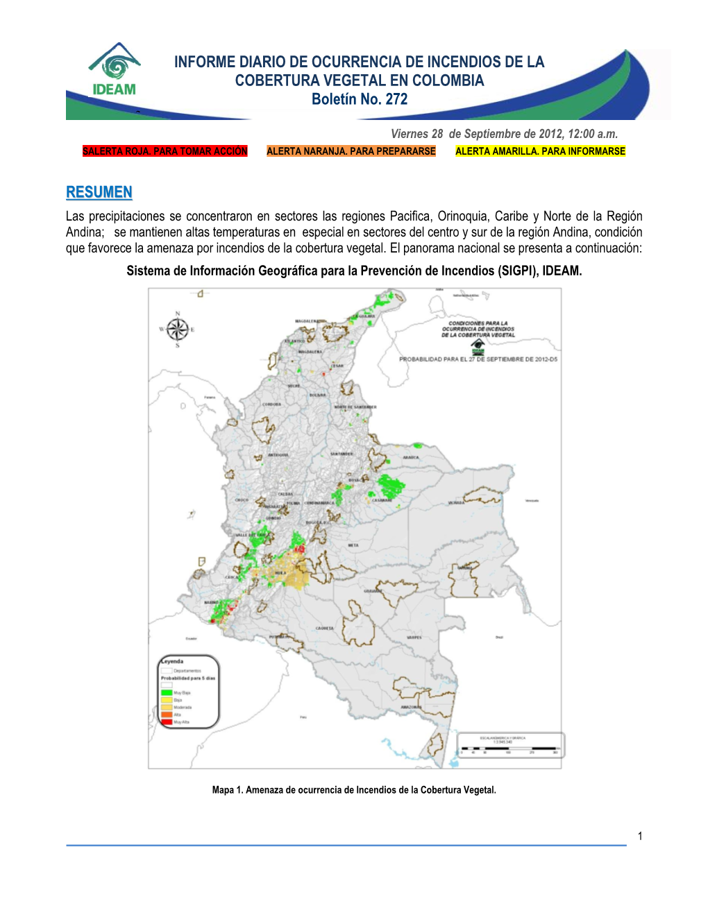 Servicio De Vigilancia Y Pronóstico De La Amenaza