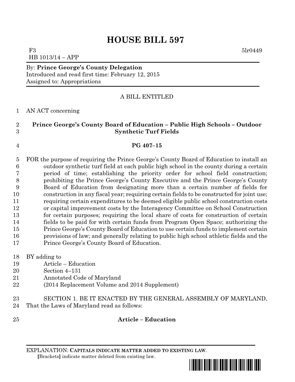 Turf Bill -Hb0597f