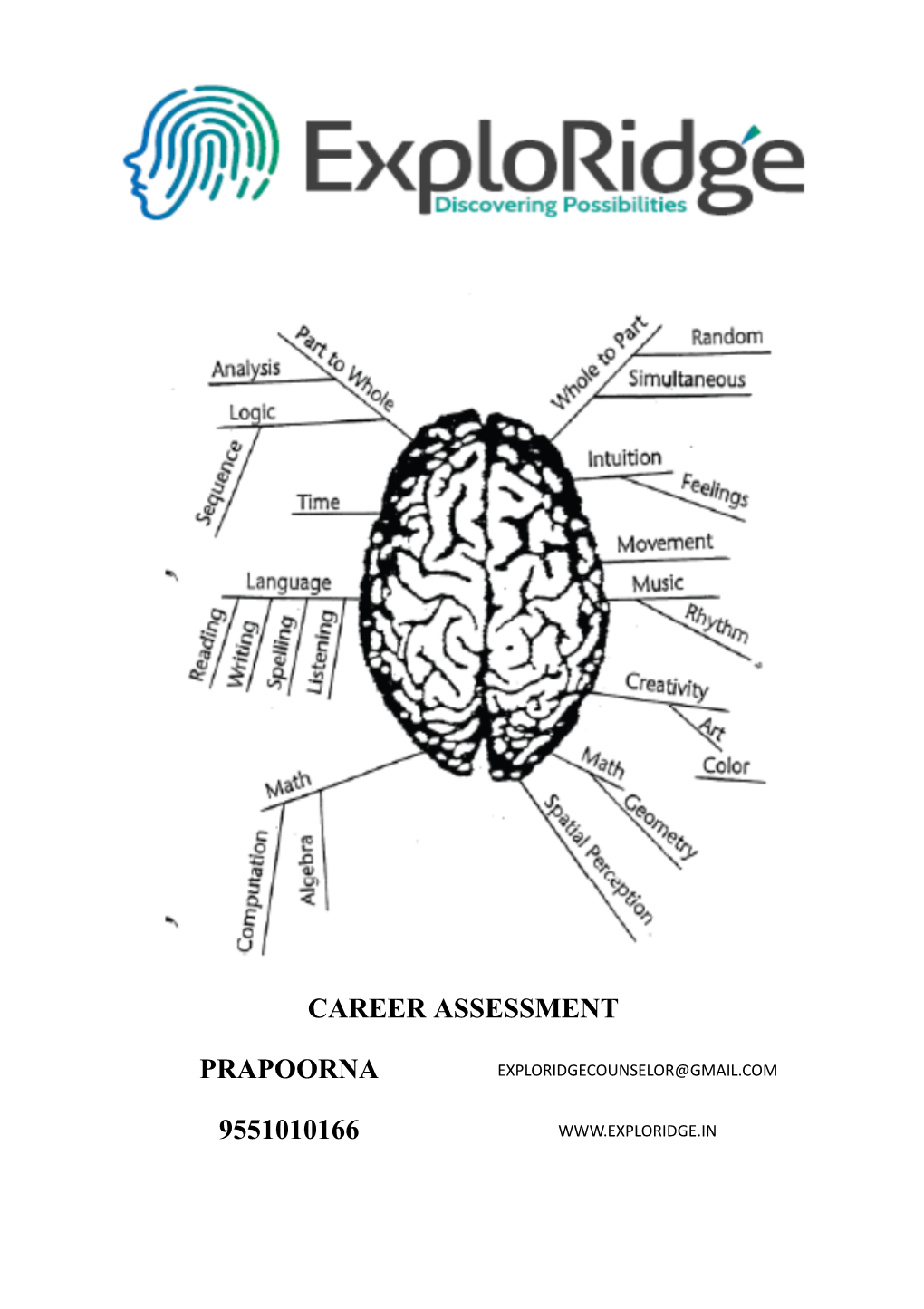 Career Assessment Prapoorna 9551010166