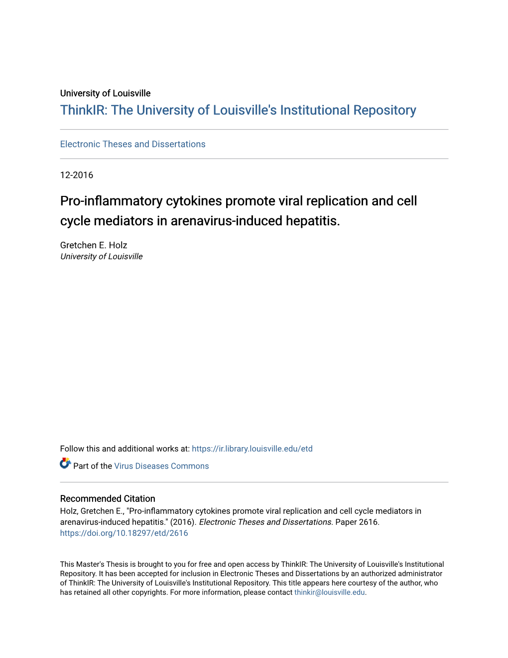 Pro-Inflammatory Cytokines Promote Viral Replication and Cell Cycle Mediators in Arenavirus-Induced Hepatitis