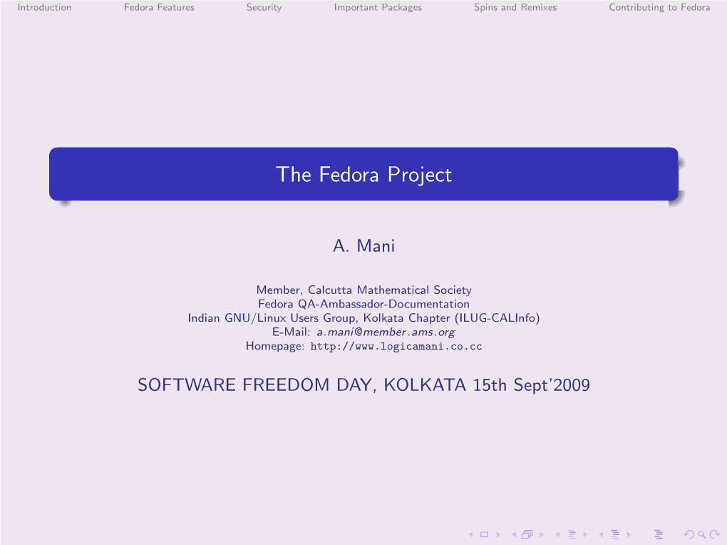 The Fedora Project