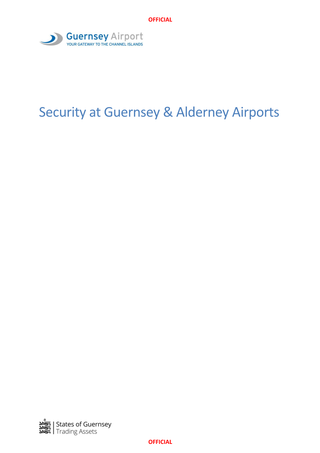 Security at Guernsey & Alderney Airports