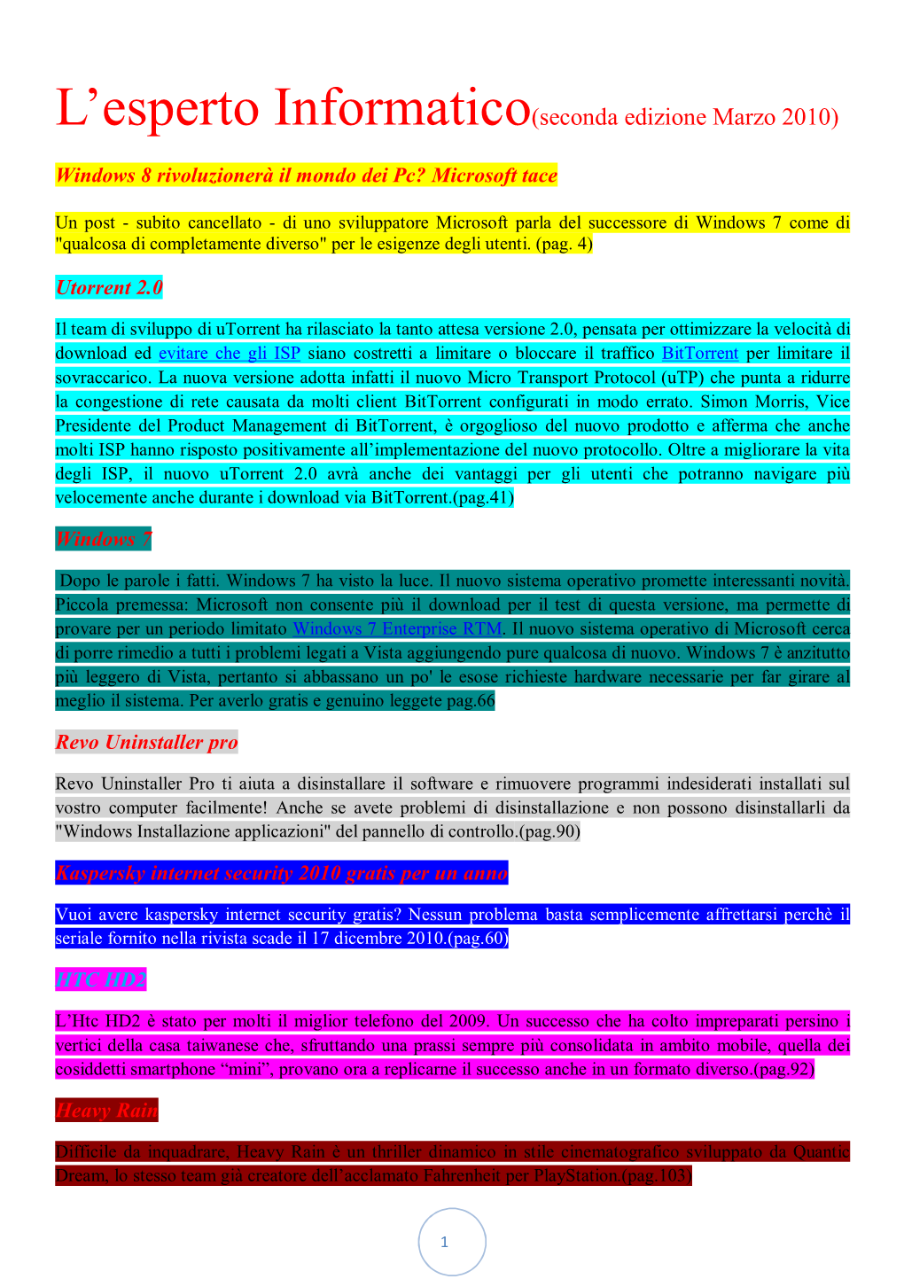 L'esperto Informatico(Seconda Edizione Marzo 2010)