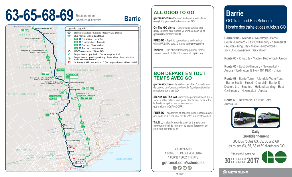 Barrie Gotransit.Com – Desktop and Mobile Website for 63-65- 68-69 Nombres D’Itinéraire Barrie Everything You Need to Know About GO