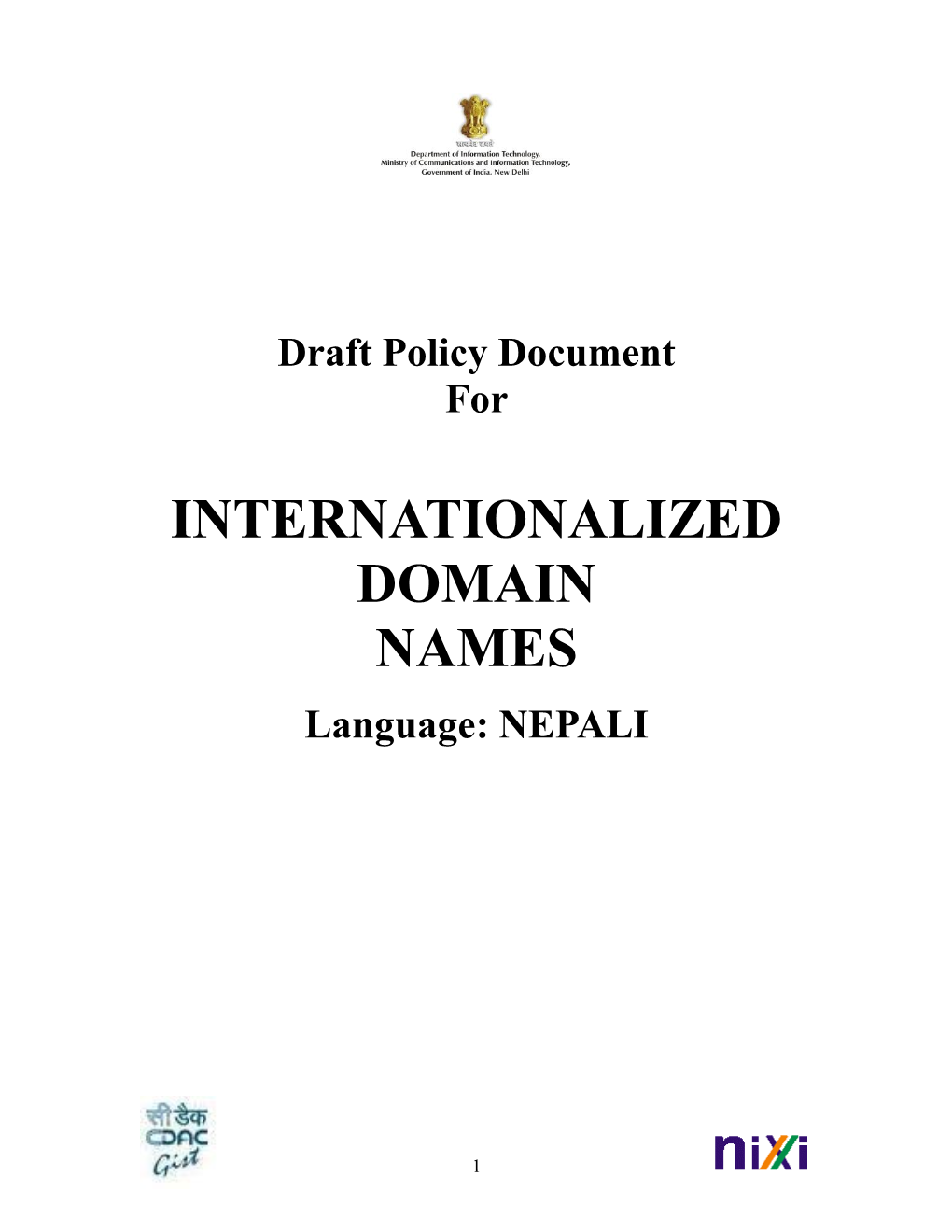 Internationalized Domain Names-Hindi