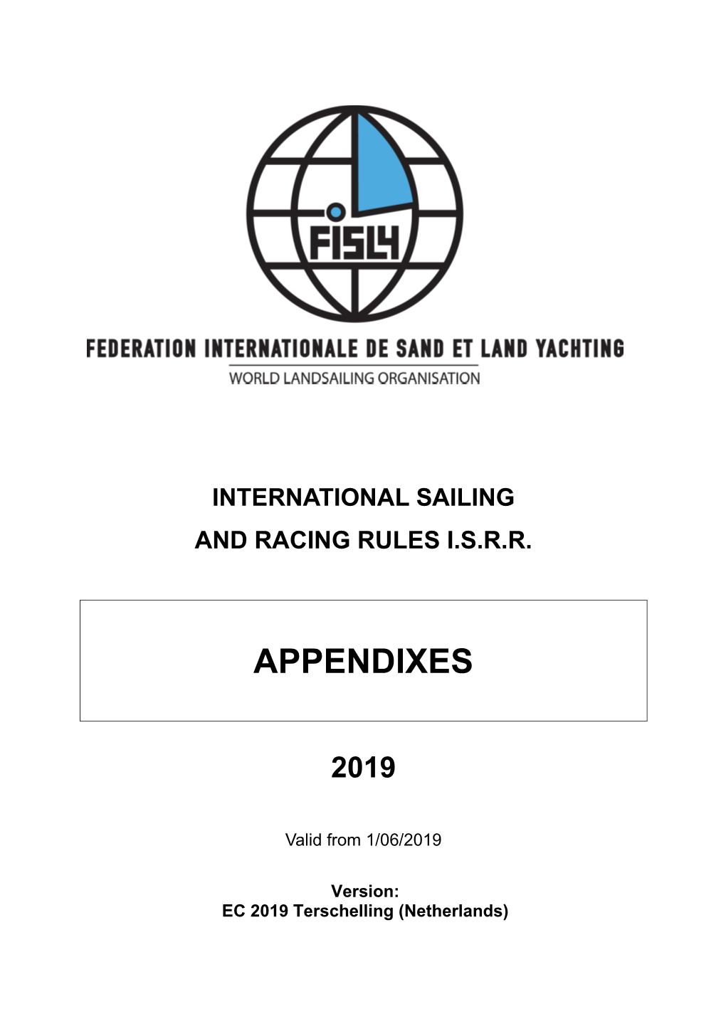 International Sailing and Racing Rules Isrr