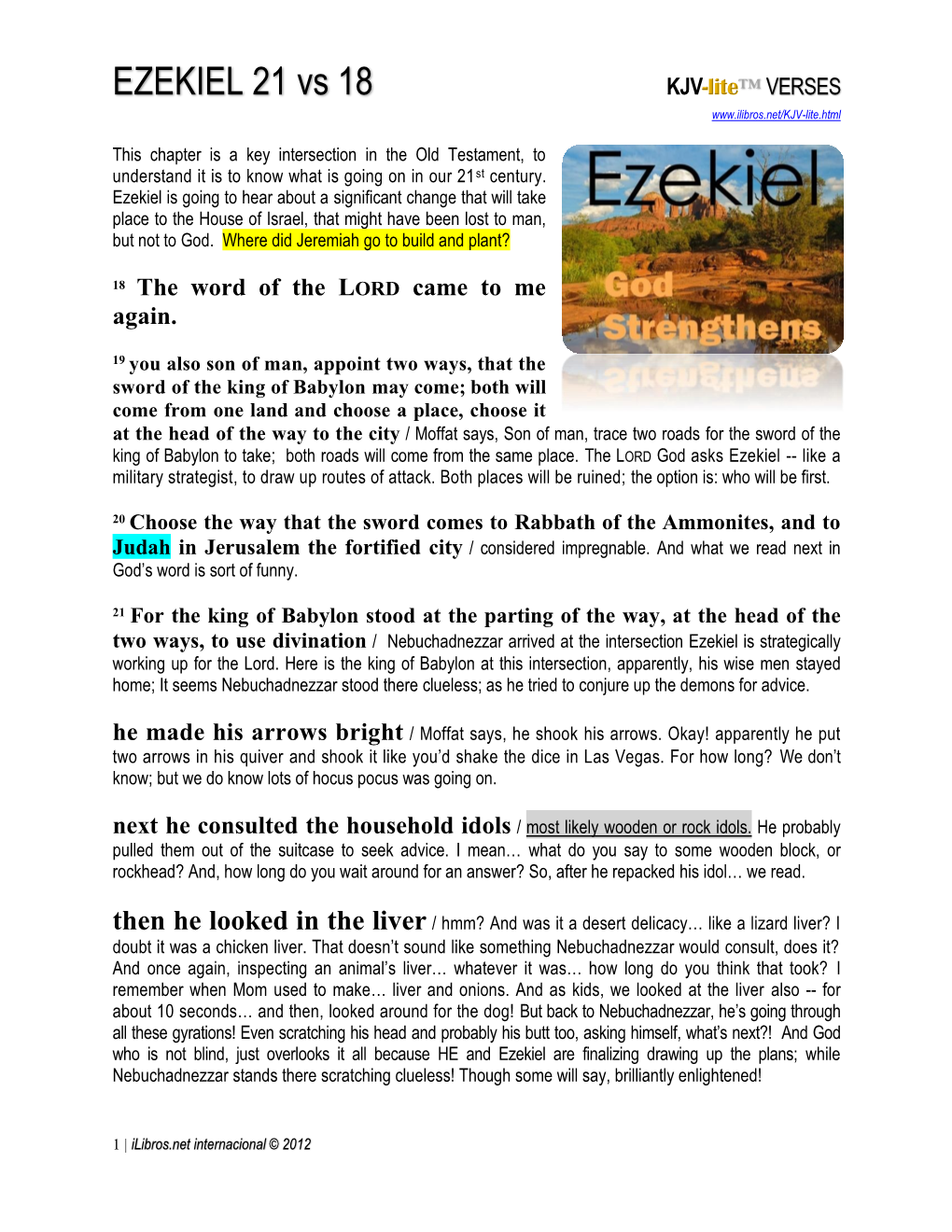 EZEKIEL 21 Vs 18 KJV-Lite™ VERSES