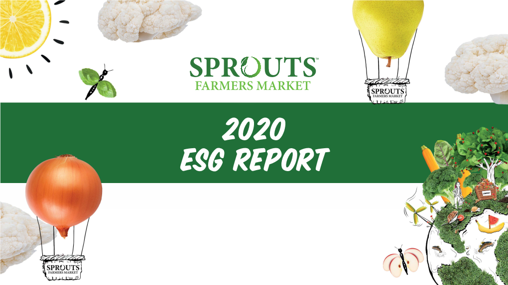 Sprouts Farmers Market's 2020 ESG Report