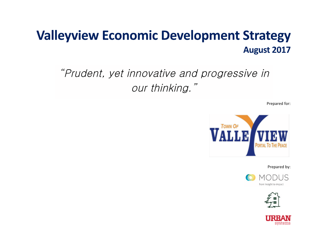 Valleyview Economic Development Strategy August 2017