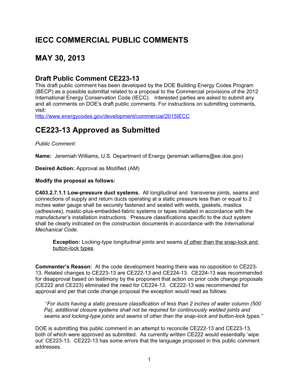 Iecc Commercial Public Comments