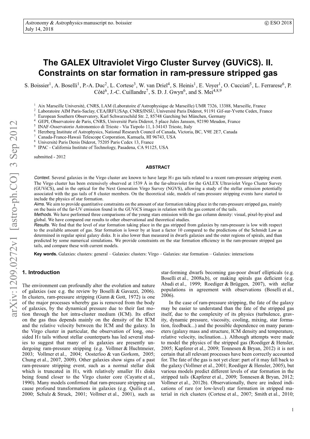 The GALEX Ultraviolet Virgo Cluster Survey (Guvics). II. Constraints on Star Formation in Ram-Pressure Stripped