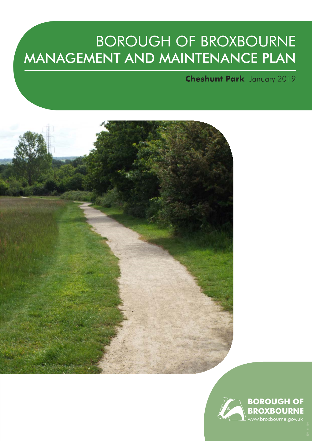Cheshunt Park Management Plan 2019