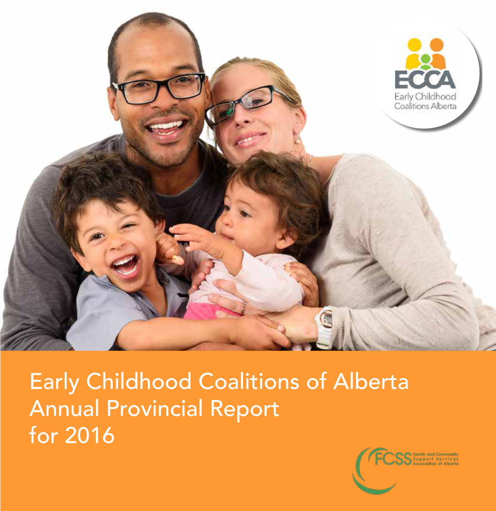 Early Childhood Coalitions of Alberta Annual Provincial Report for 2016