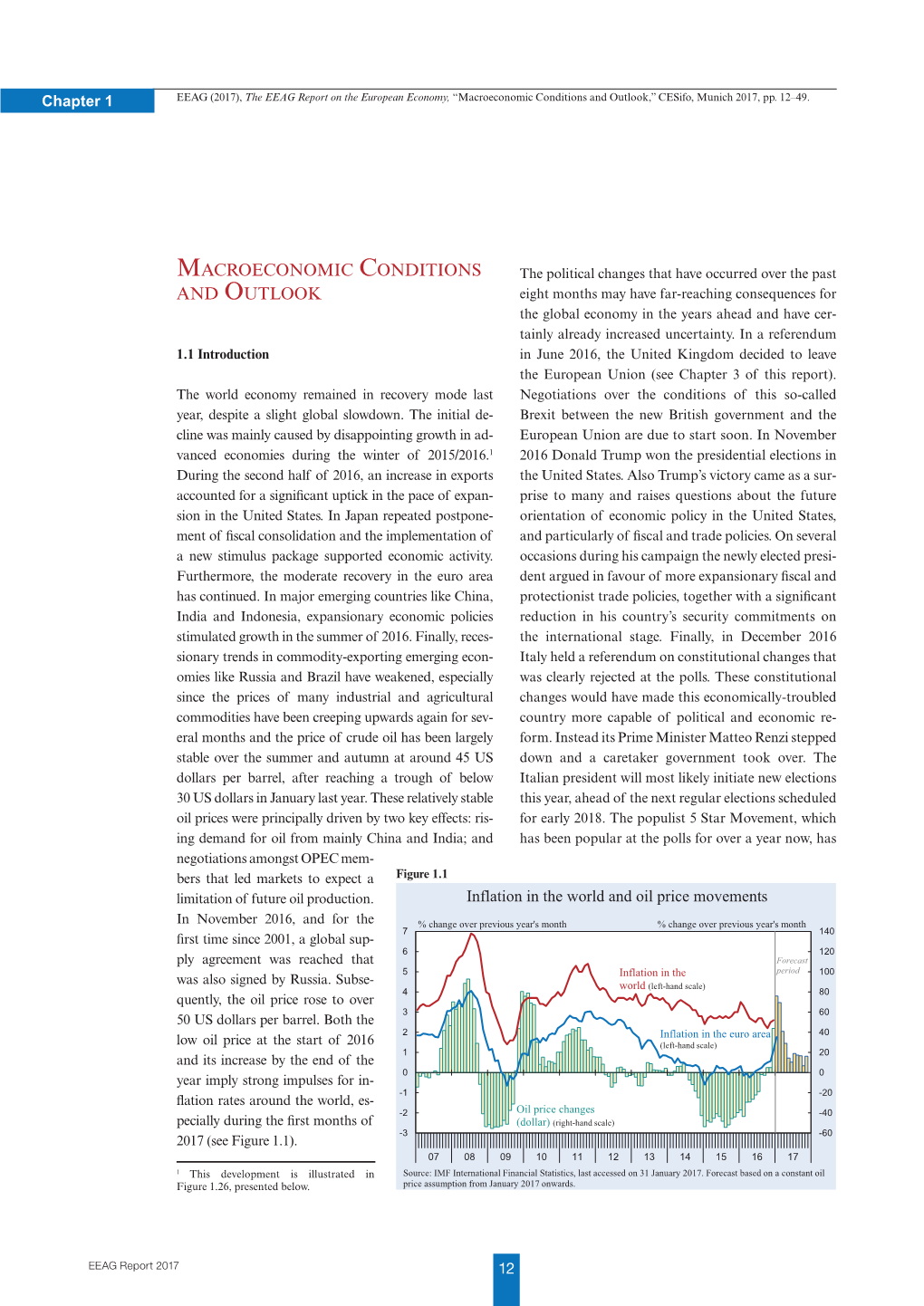 Chapter 1: Macroeconomic Conditions and Outlook