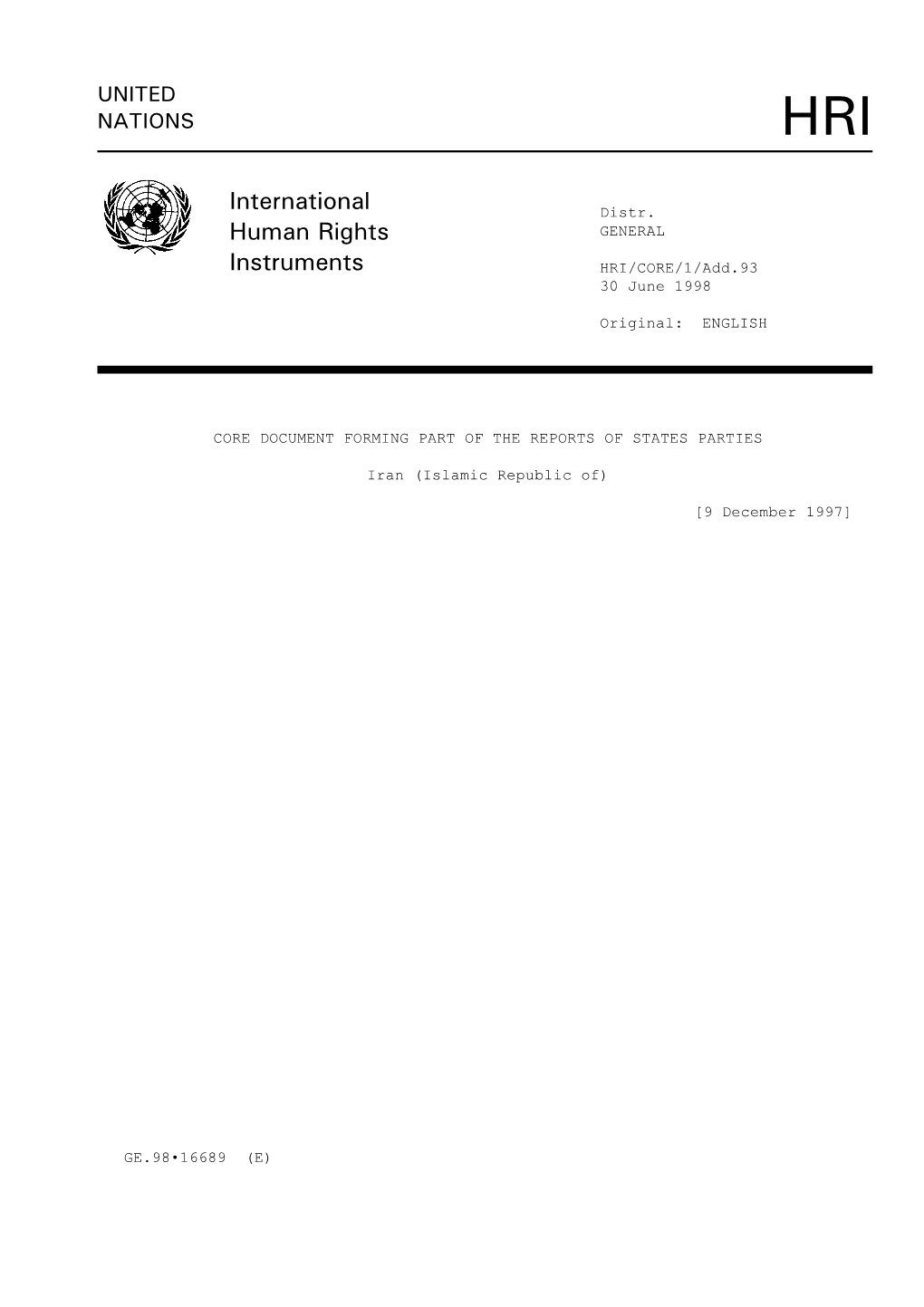 International Human Rights Instruments