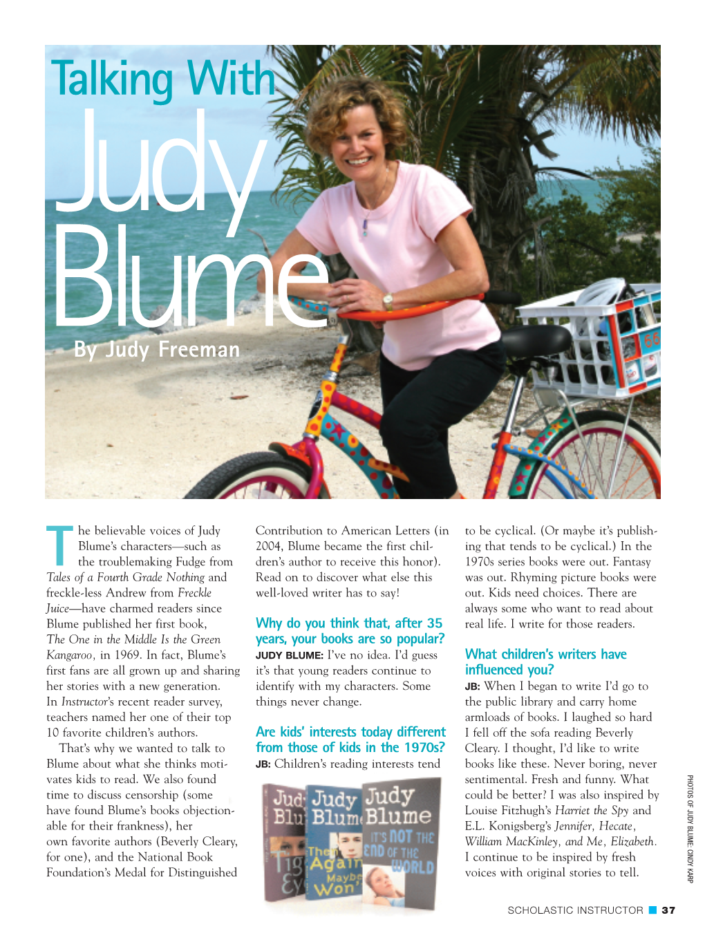 Talking with Judy Blume by Judy Freeman