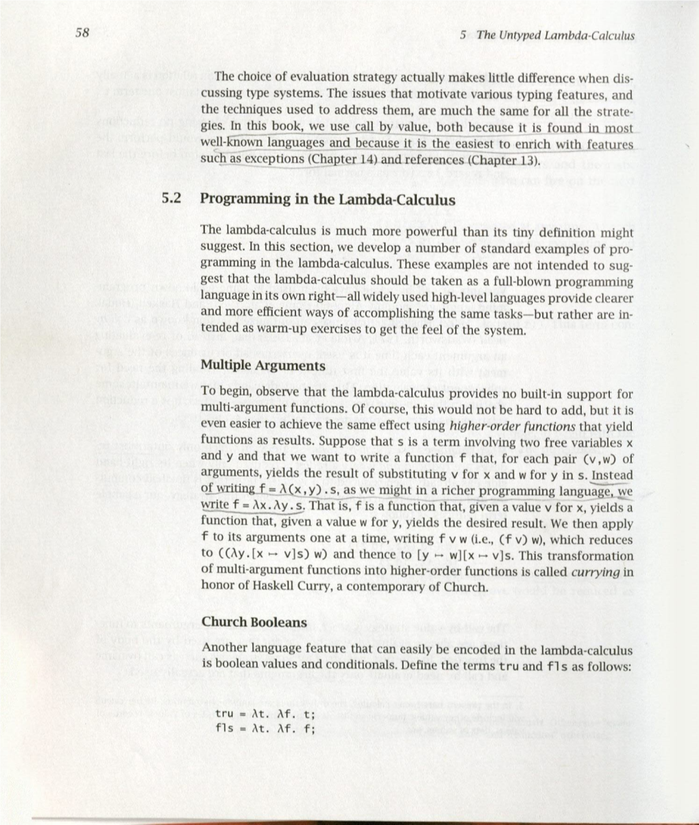St. 5.2 Programming in the Lambda-Calculus
