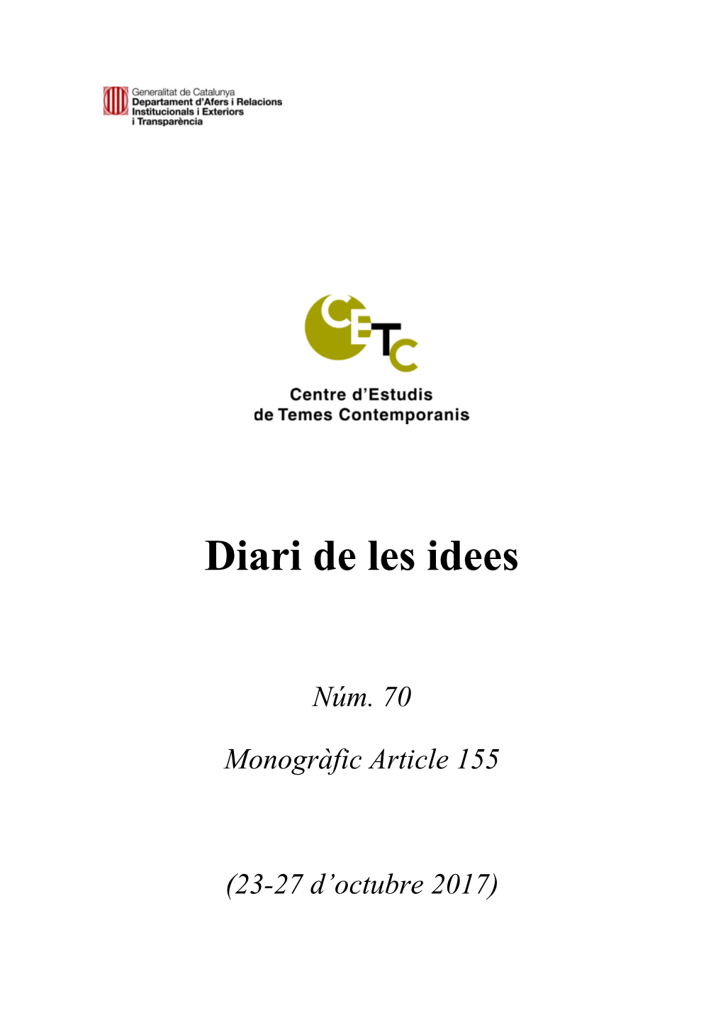 Diari De Les Idees