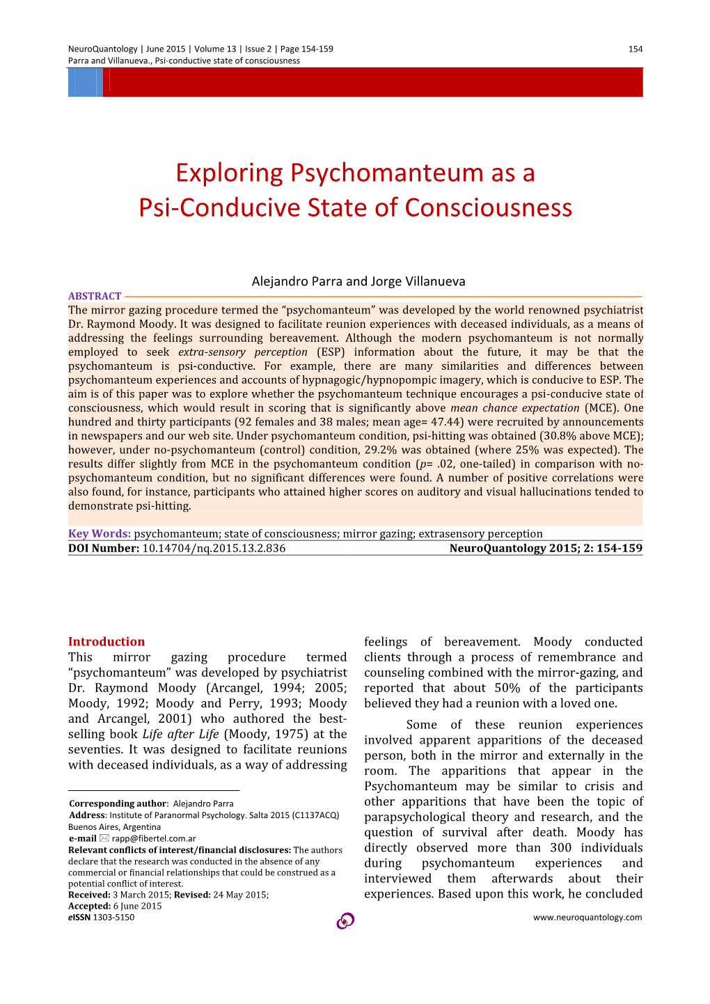 Neuroquantology Journal