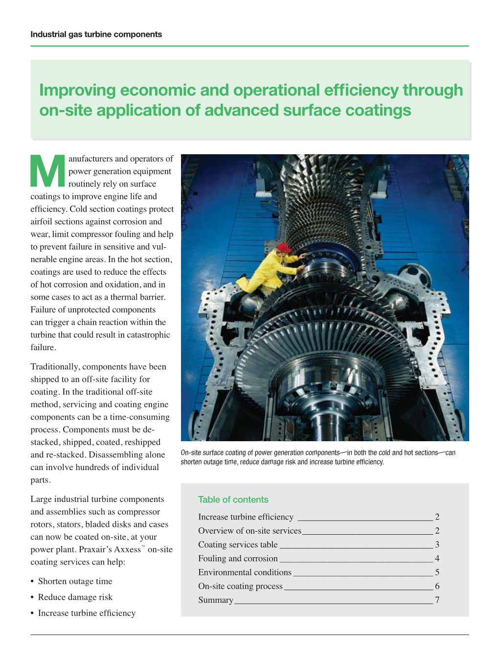 Improving Economic and Operational Efficiency Through On-Site Application of Advanced Surface Coatings