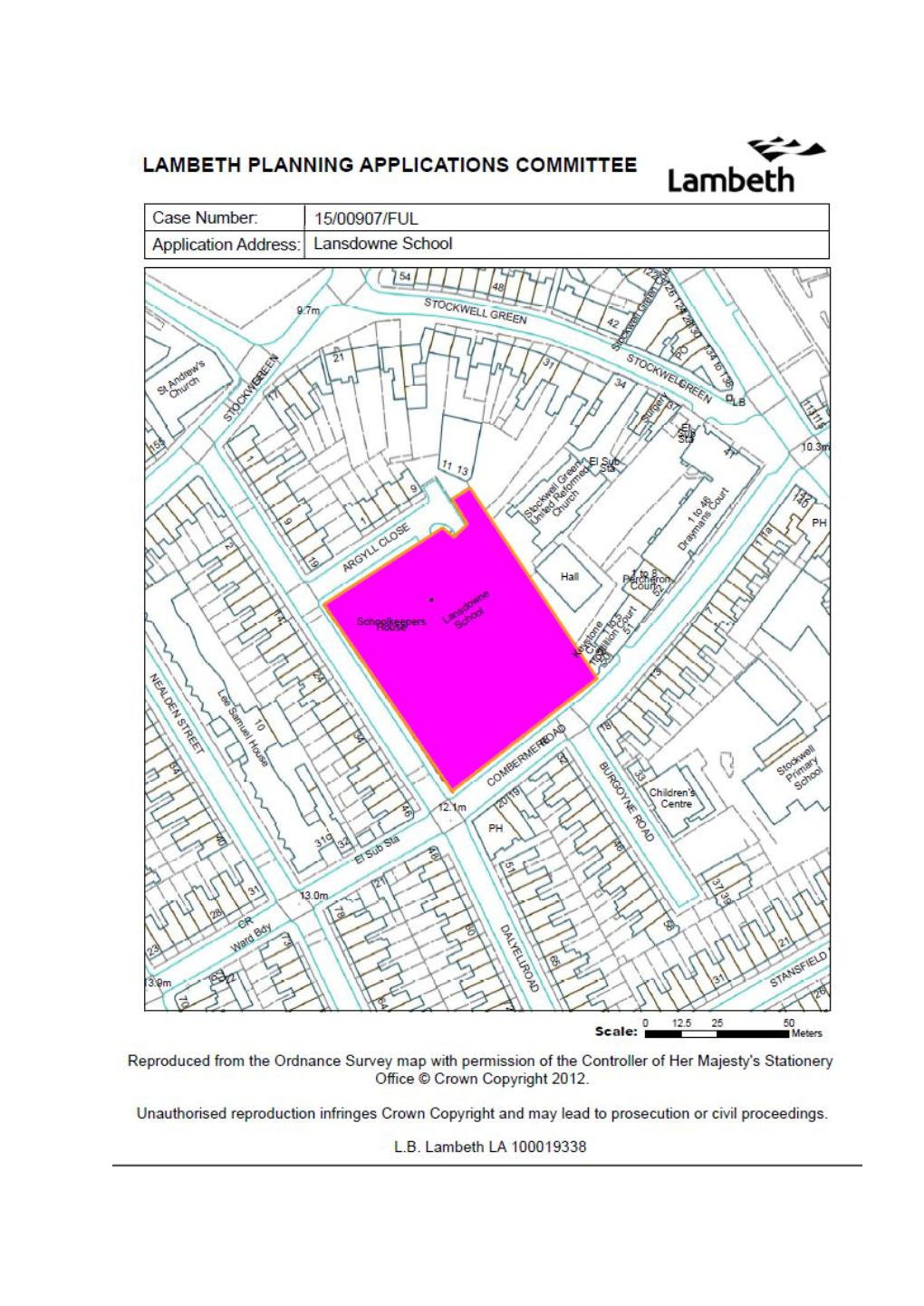 Lansdowne School Argyll Close London SW9 9QL