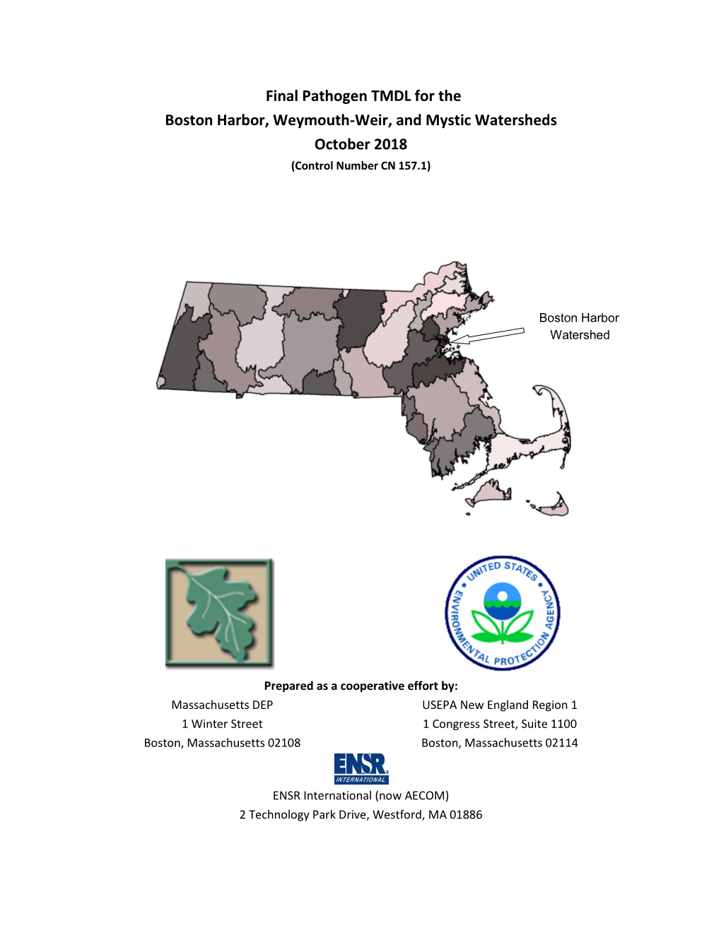 TMDL Report for Boston Harbor, Weymouth-Weir, and Mystic