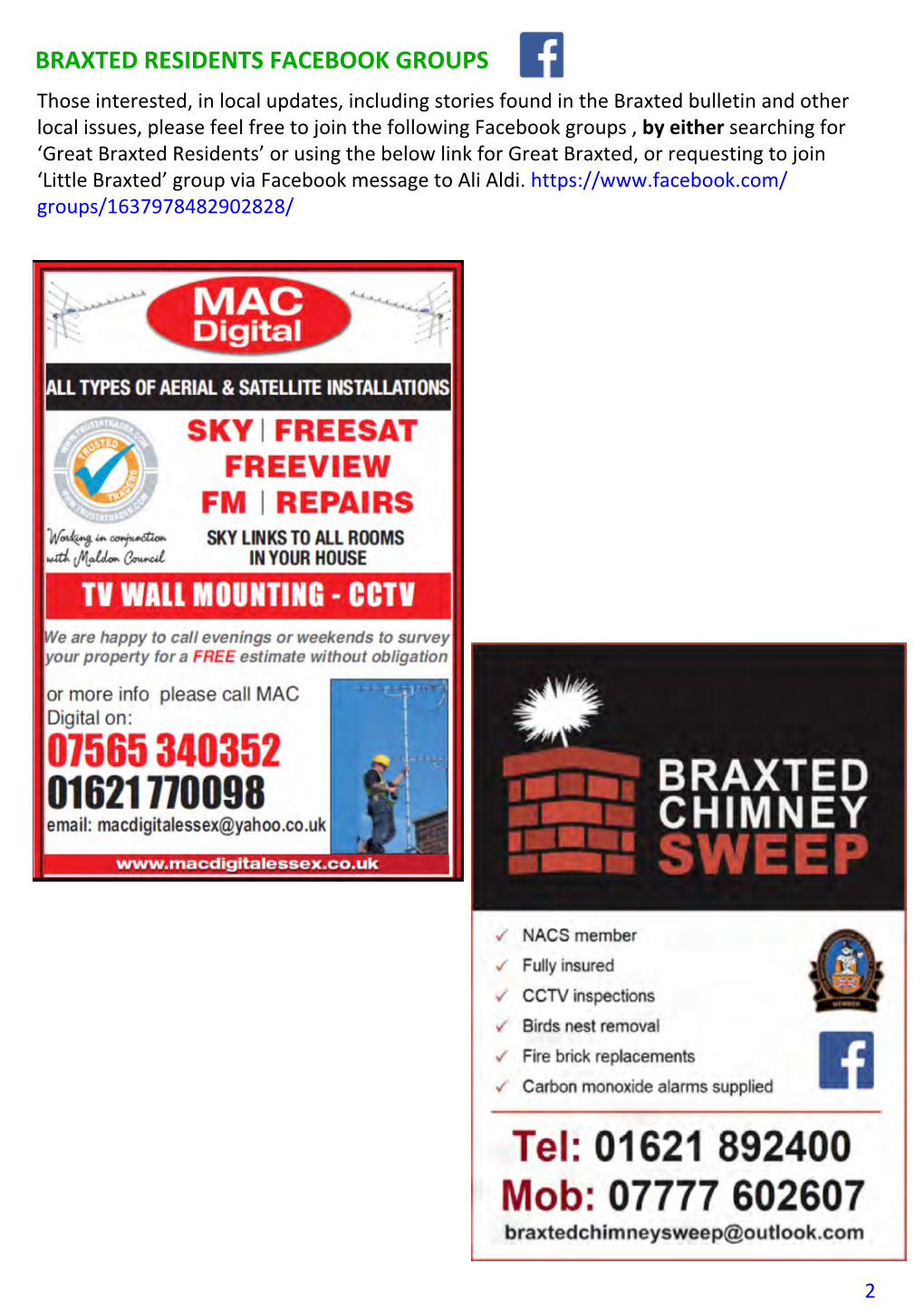 Braxted Bulletin December 2019